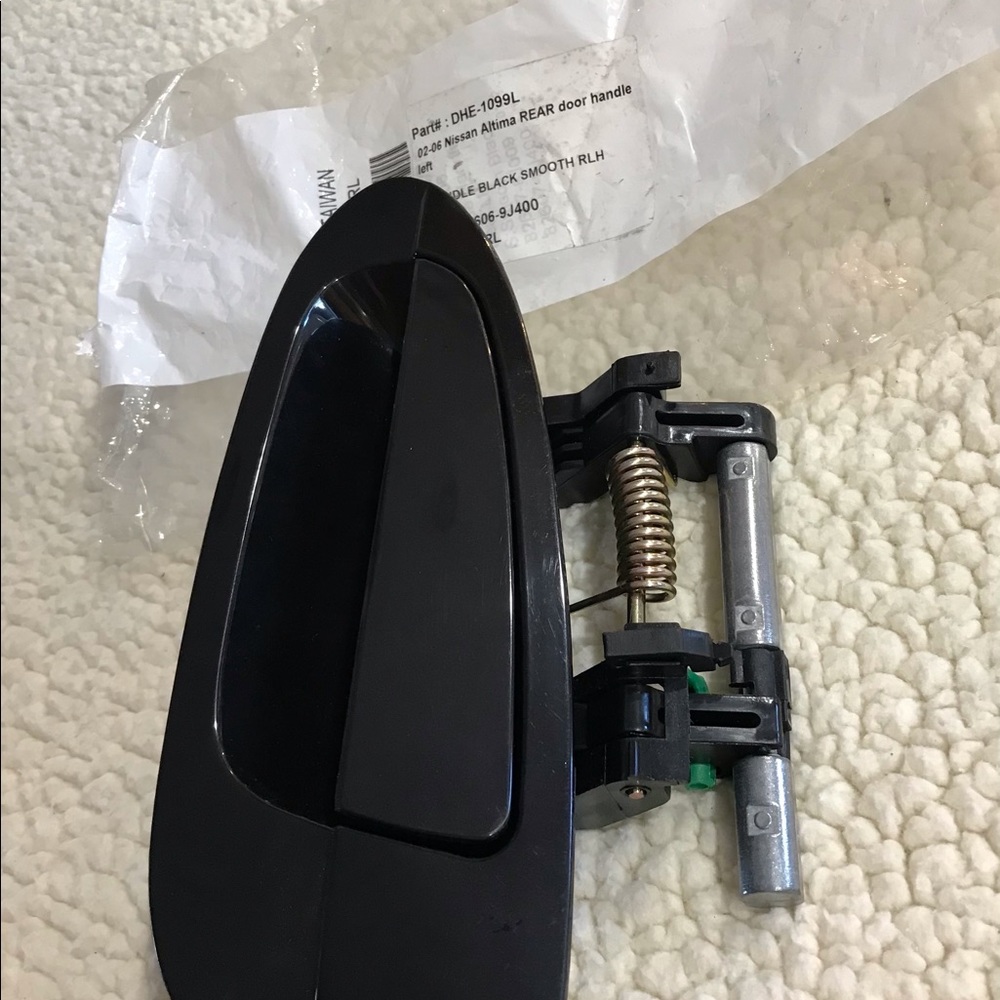 DHE-1099L Rear Blk Outside Outer Exterior Door Handle 2002 - 2006 Nissan Altima - Picture 8 of 8
